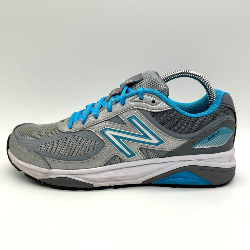 New Balance 1540v3 Shoes Womens 9 Grey Blue Running Sneaekrs Stability ROLLBAR